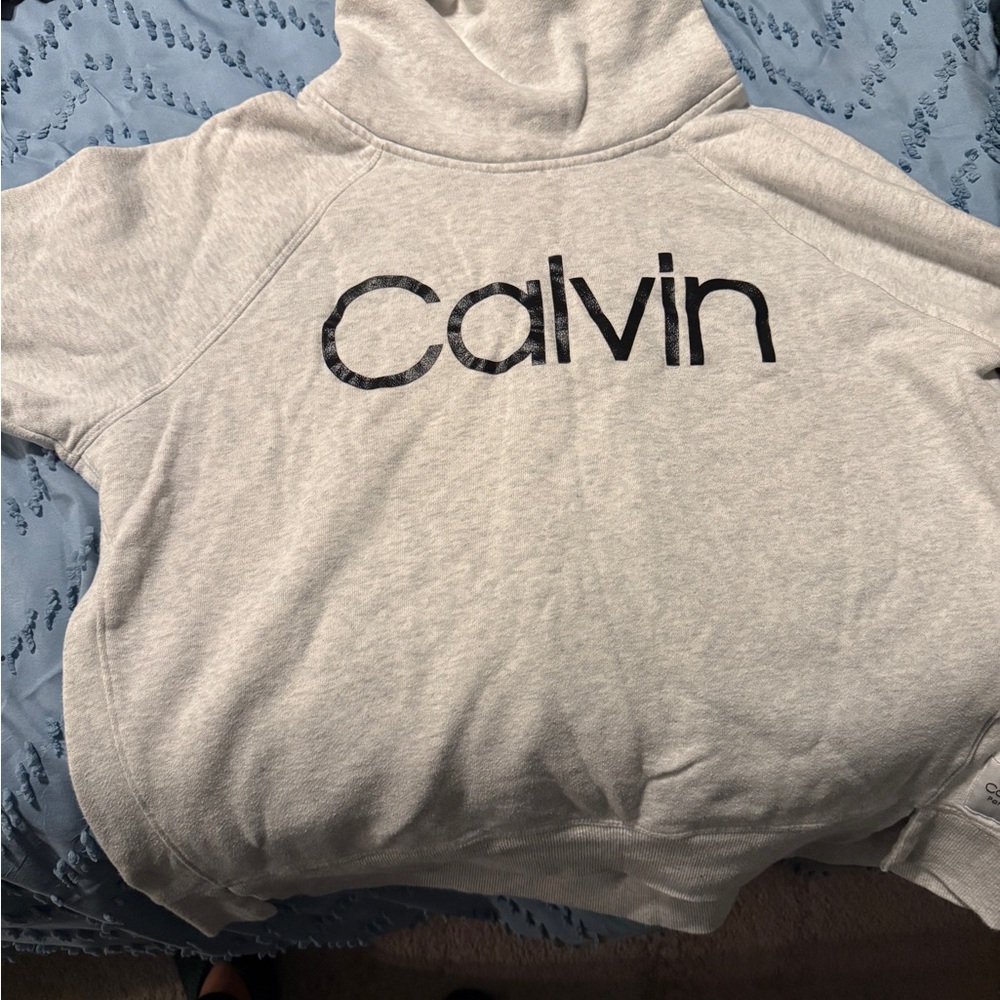 Calvin Klein Light Gray Cowl Neck Sweater